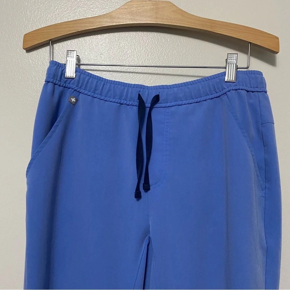 FIGS FIONx Tansen™ Jogger Scrub Pant Blue Healthcare Career Wear Size Small